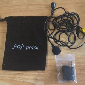 Black Lavalier Microphone